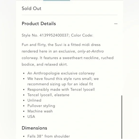 Anthropologie x Reformation Suvi Knit Dress Size M NWT - Picture 5 of 15